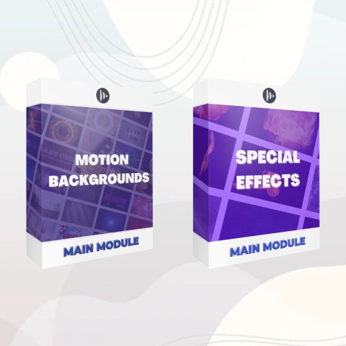 Two In One Video Elements Library Motion Backgrounds Club & Special