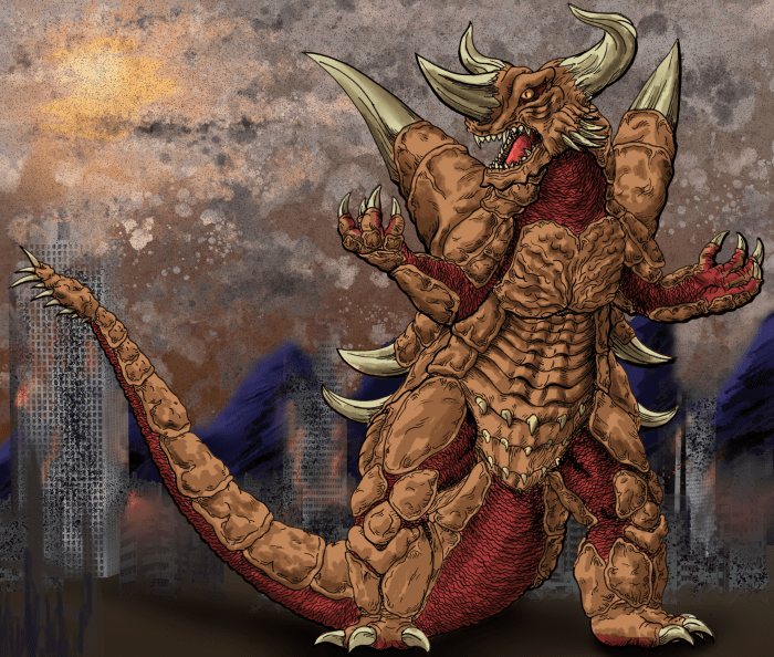 Bagan Super Godzilla color scheme by Terickel Sheezy.Art