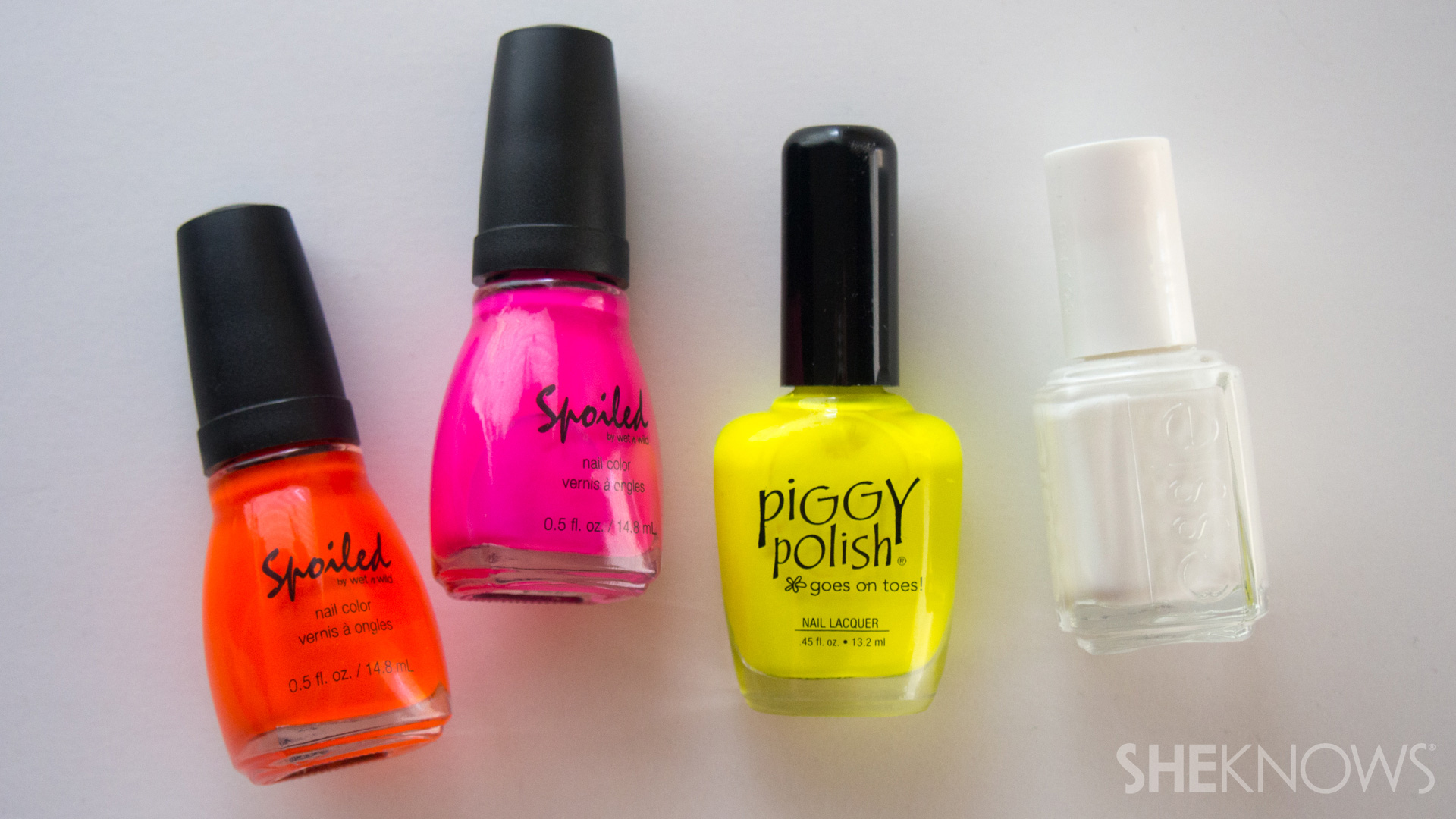 The secret to neon nail polish