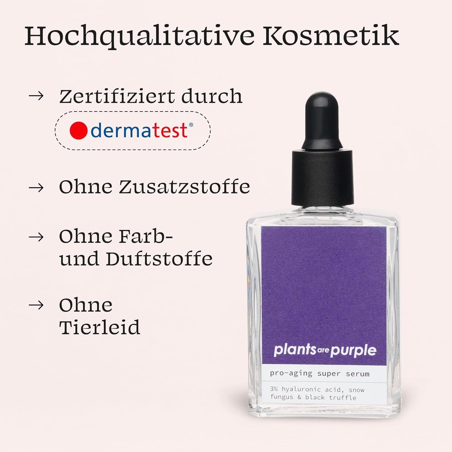 Gesichtsserum mit Hyaluronsäure + Vitamin C keine Zusatzstoffe