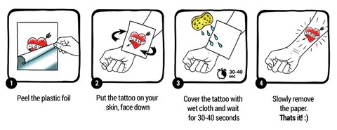 How to make your temporary tattoos look good and last longer using our | Griffin Party Dock
