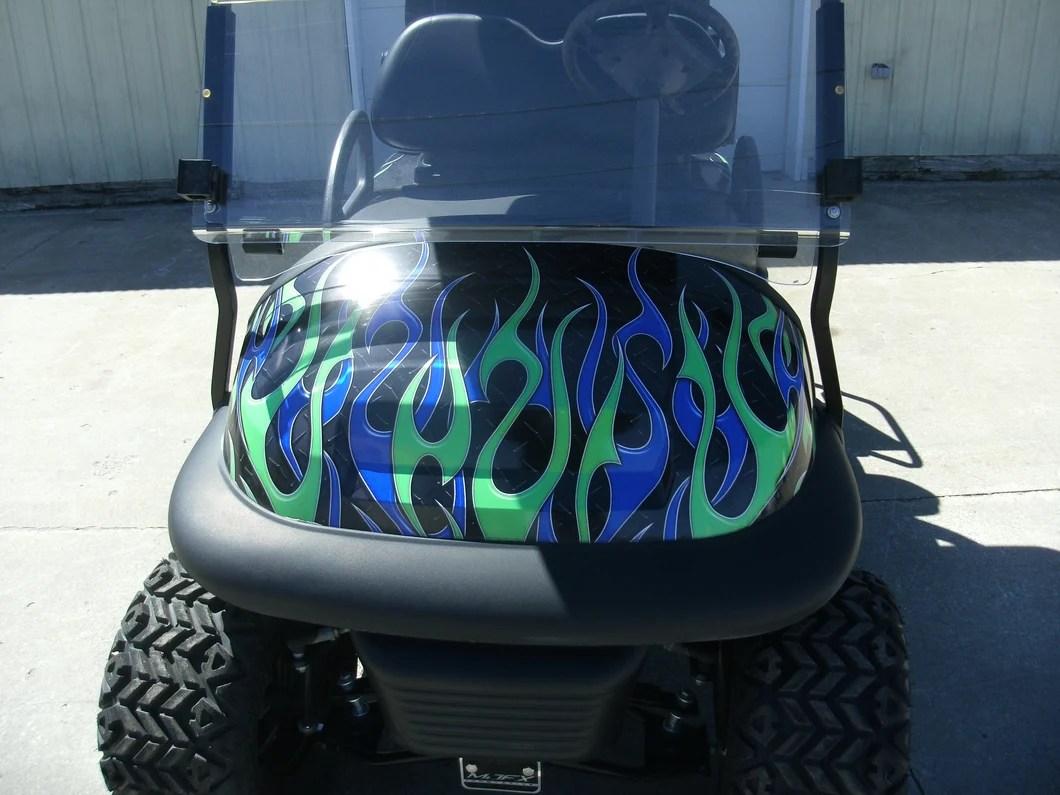 2009 Club Car Precedent Elite 48 Volt Electric Custom Wrap West