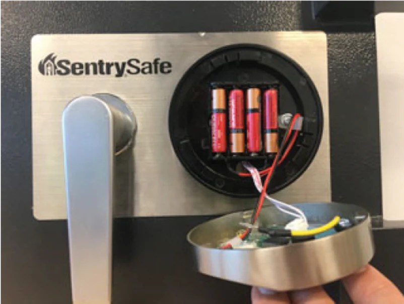 How To Unlock Sentry Safe With Dead Battery When your battery is very