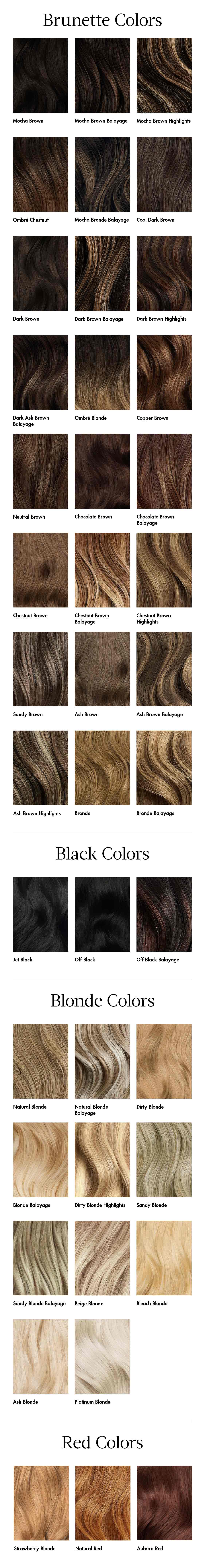 ClipIn Hair Extensions Dark Brown (Color 2, 220 Grams)