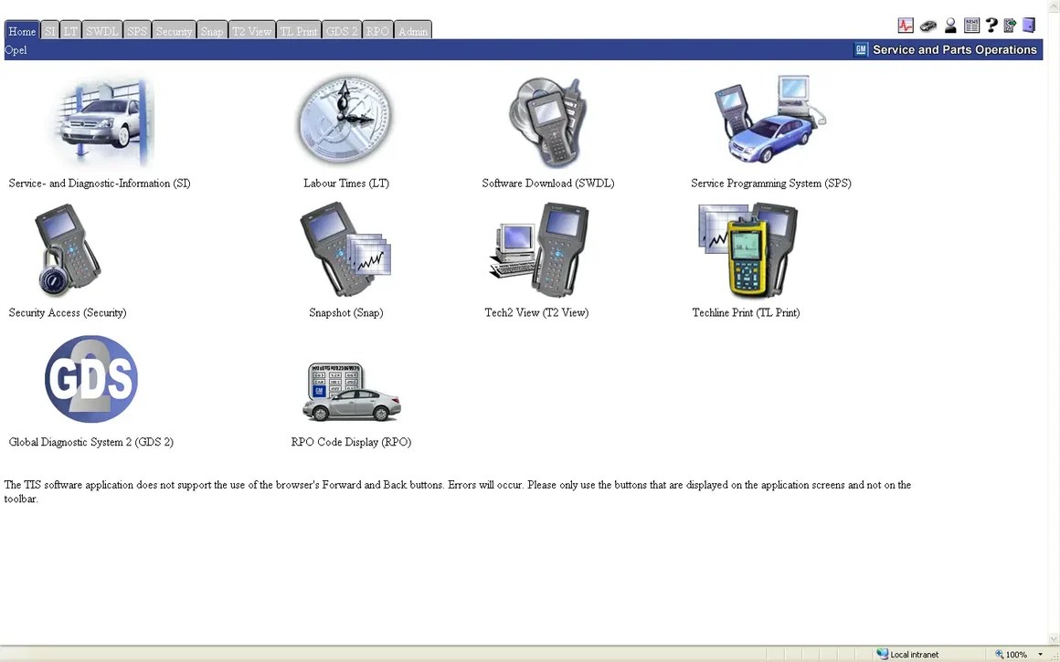 GlobalTIS Opel Vauxhall Car v36.0A + V32A Multilanguage Software Diag