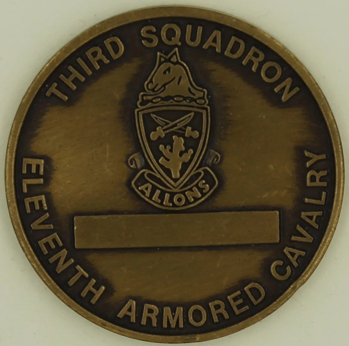 11th Armored Cavalry 3rd Sq Army Challenge Coin Rolyat Military Collectibles