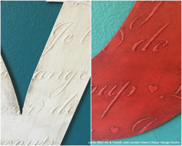 Raised Pattern Stencil Embossing Tutorial Wall Letters Royal Design Studio Stencils
