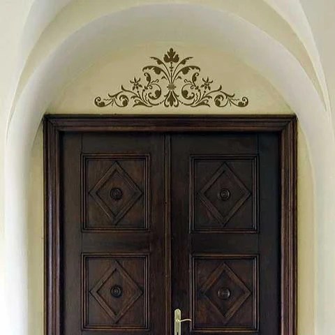 Stencils | Renaissance Door Crown Classic Panel | Royal ... (480 x 480 Pixel)