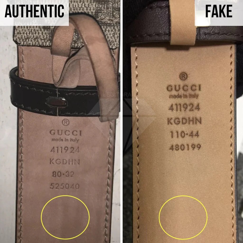 How To Spot Real Vs Fake Gucci Supreme Belt LegitGrails