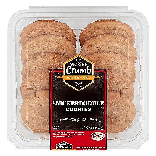 The Worthy Crumb Snickerdoodle Cookies , 12.5 oz —