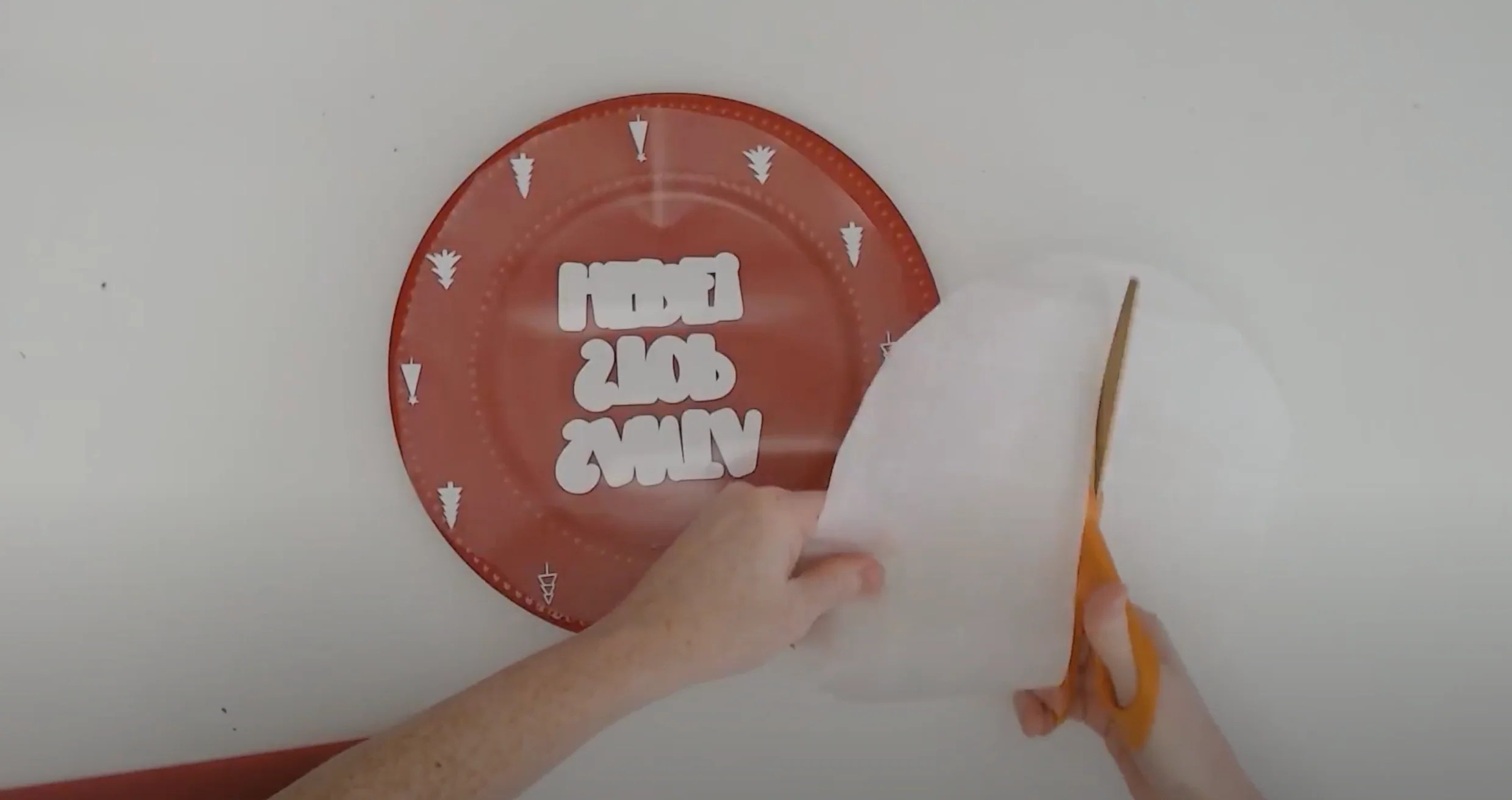 How to Apply Adhesive Vinyl Using the Center Hinge Method So Fontsy