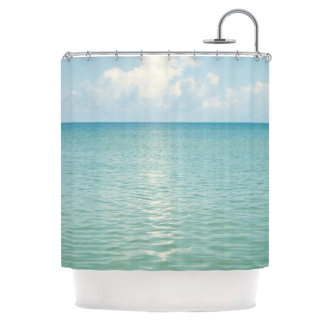 Catherine McDonald "Color Block Purple" Shower Curtain KESS InHouse