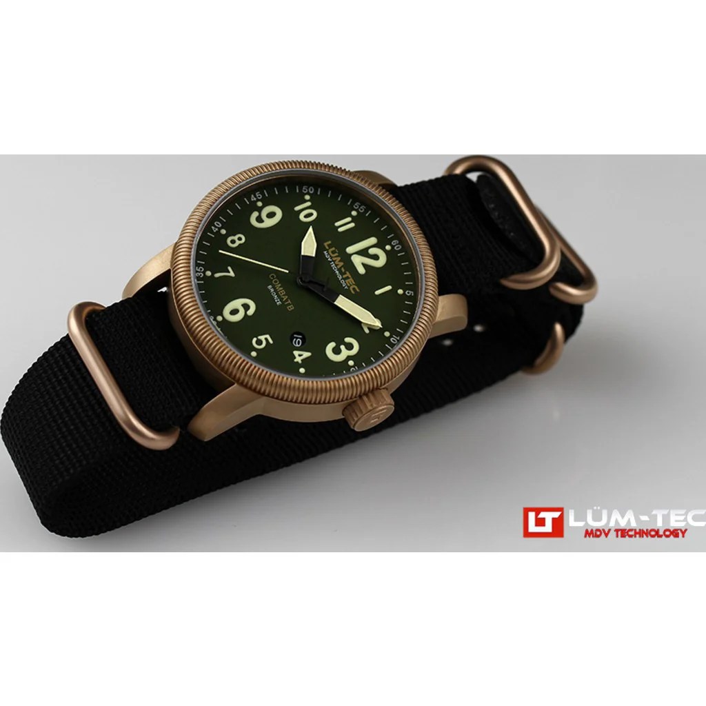 LumTec B19 Bronze Watch Leather Strap Sportique