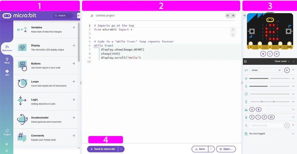 The Beginners Guide To The New microbit Python Editor Kitronik Ltd