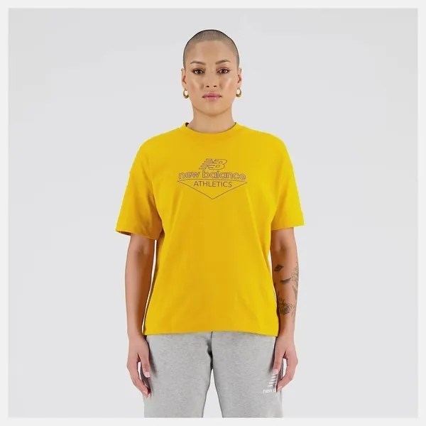 NEW BALANCE ATHLETICS COTTON JERSEY BOXY TSHIRT