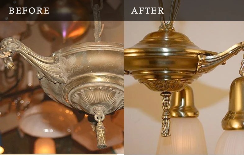 Antique and Vintage Lighting Restoration and Rewire Services Toronto