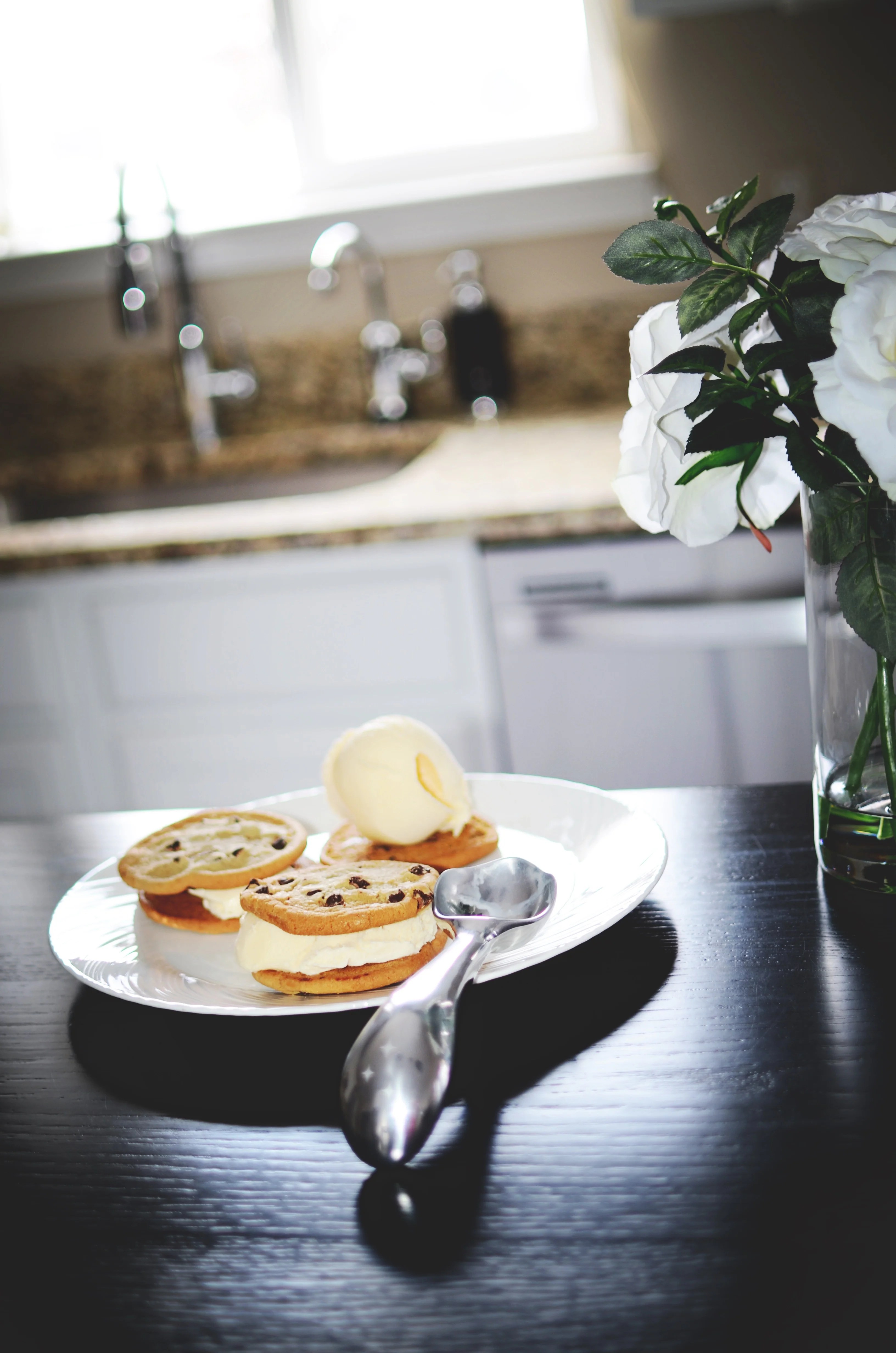 Solid StainlessSteel Ice Cream Scoop Midnight Scoop Midnight Scoop