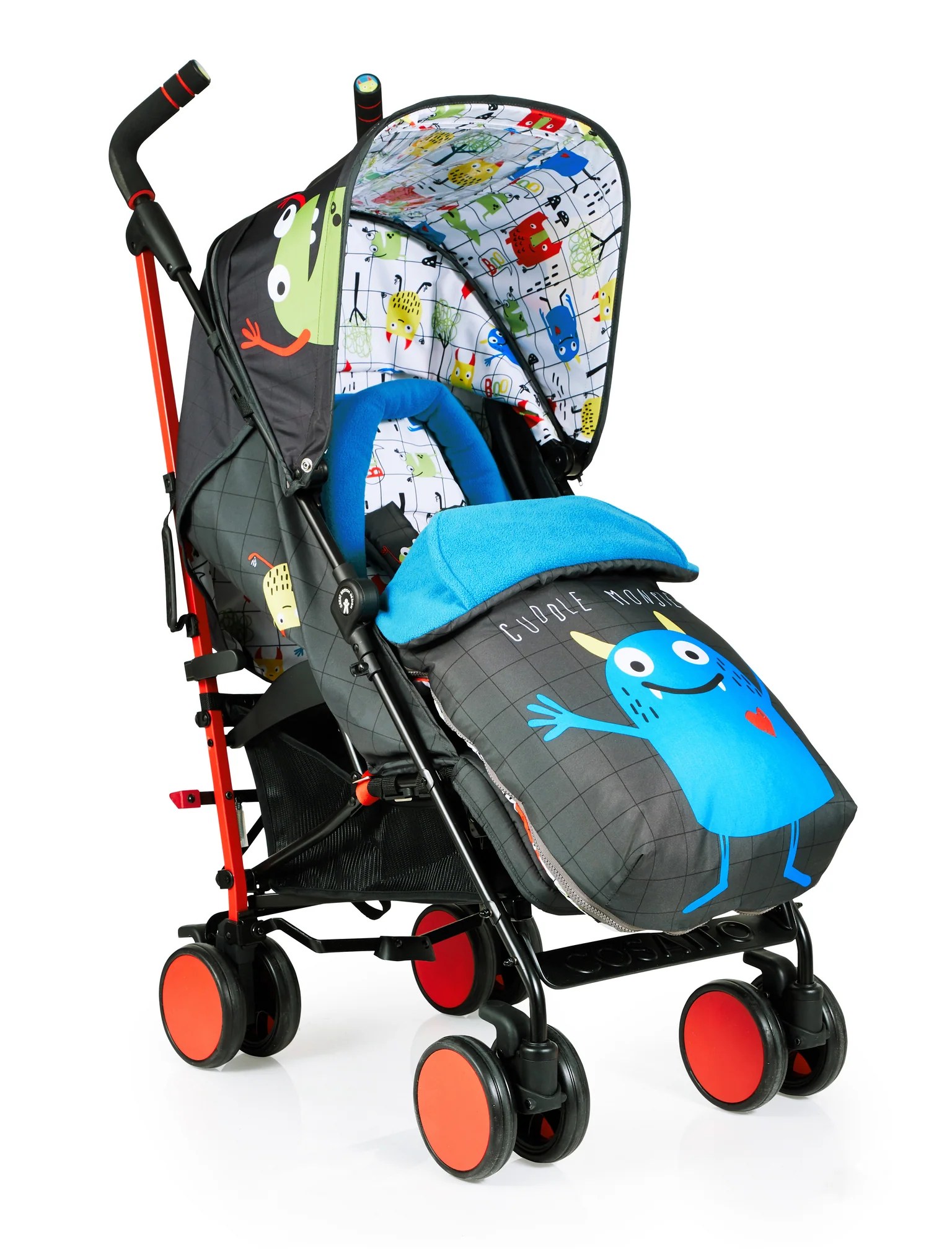 Supa 2 Stroller Monster Mob Black Cosatto Store
