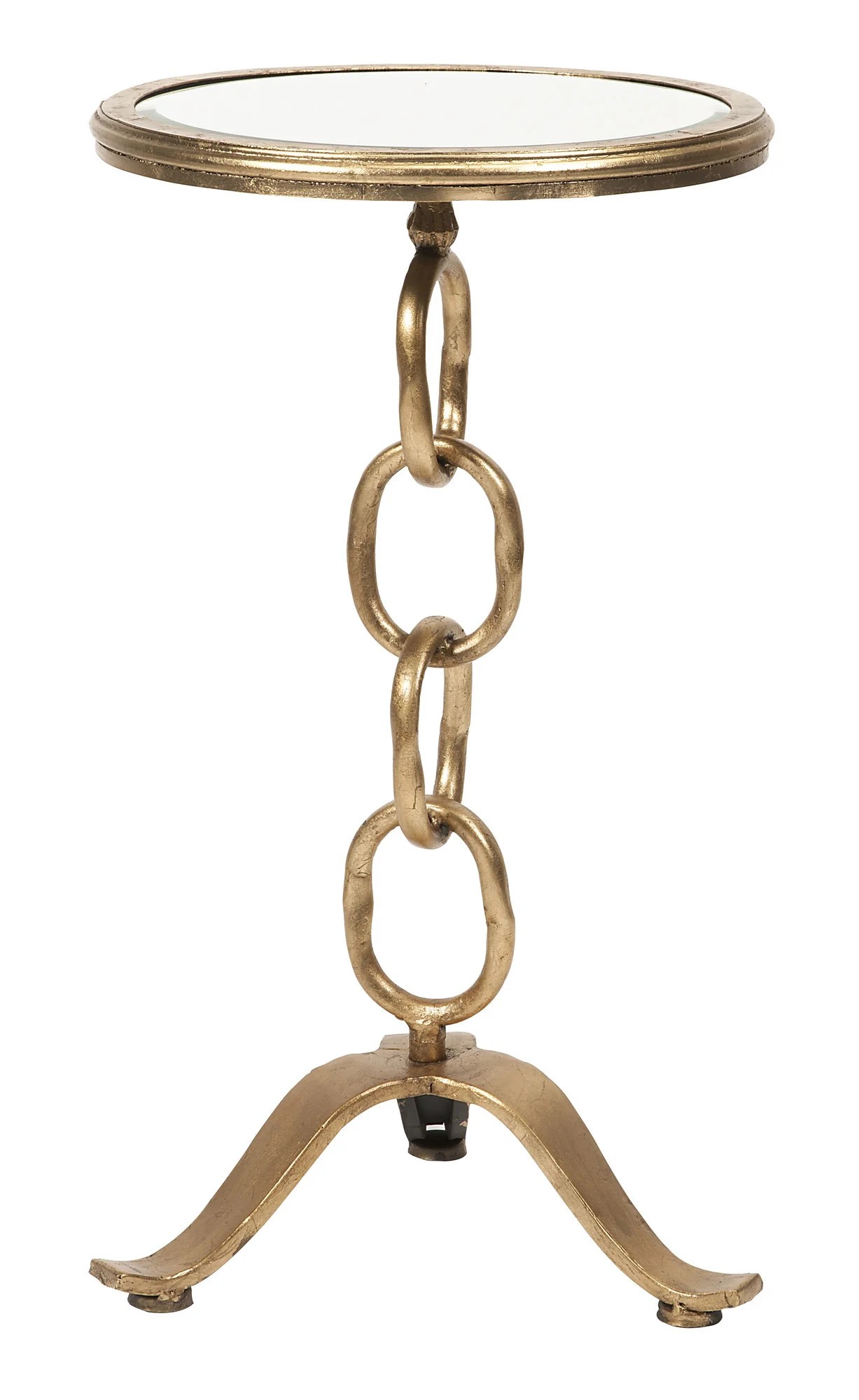 Gold Chain Accent Table