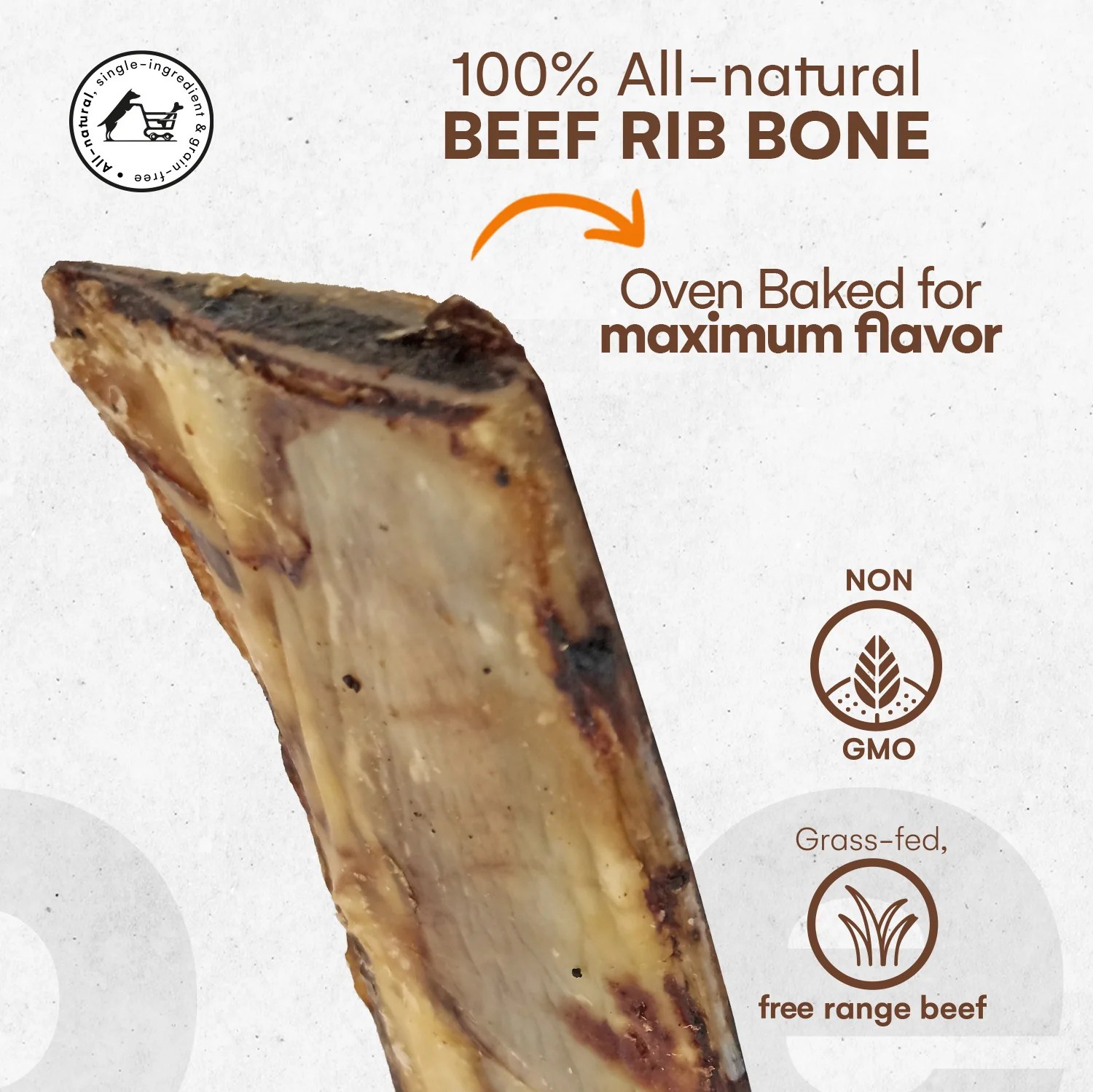 Beef Rib Bones Medium 2 pack LongLasting RAW DOG CHEWS