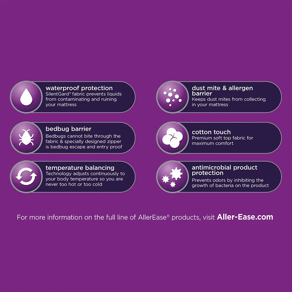 AllerEase Ultimate Allergy Protection Mattress Protector