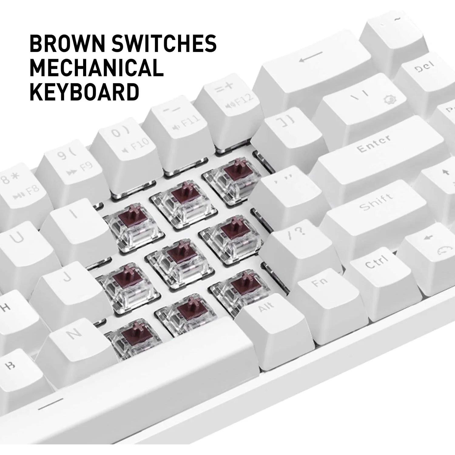 HAVIT KB498L Wireless Mechanical Keyboard & Programmable RGB Mouse Com