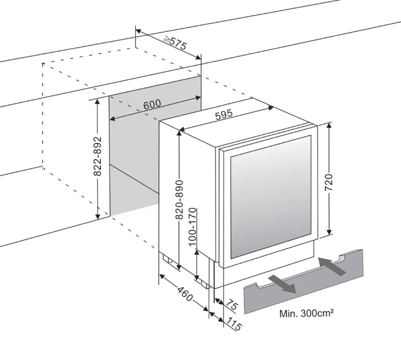 Wine Fridge Dimensions