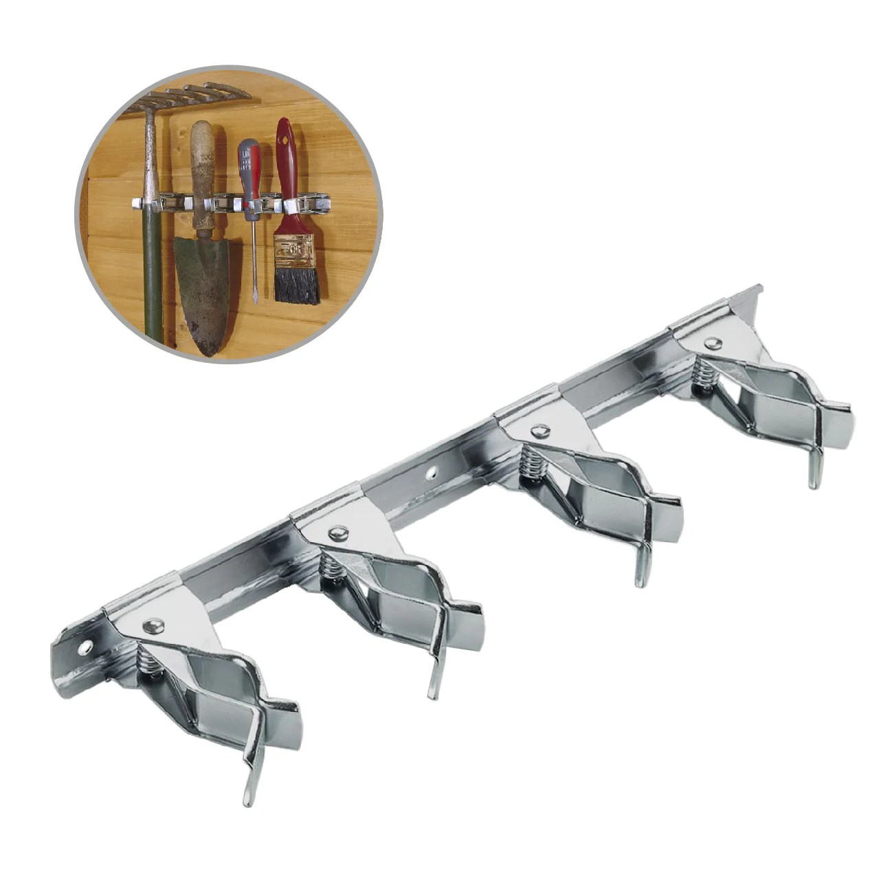Adjustable Spring Loaded 28cm Tool Clip Bar Homesmart