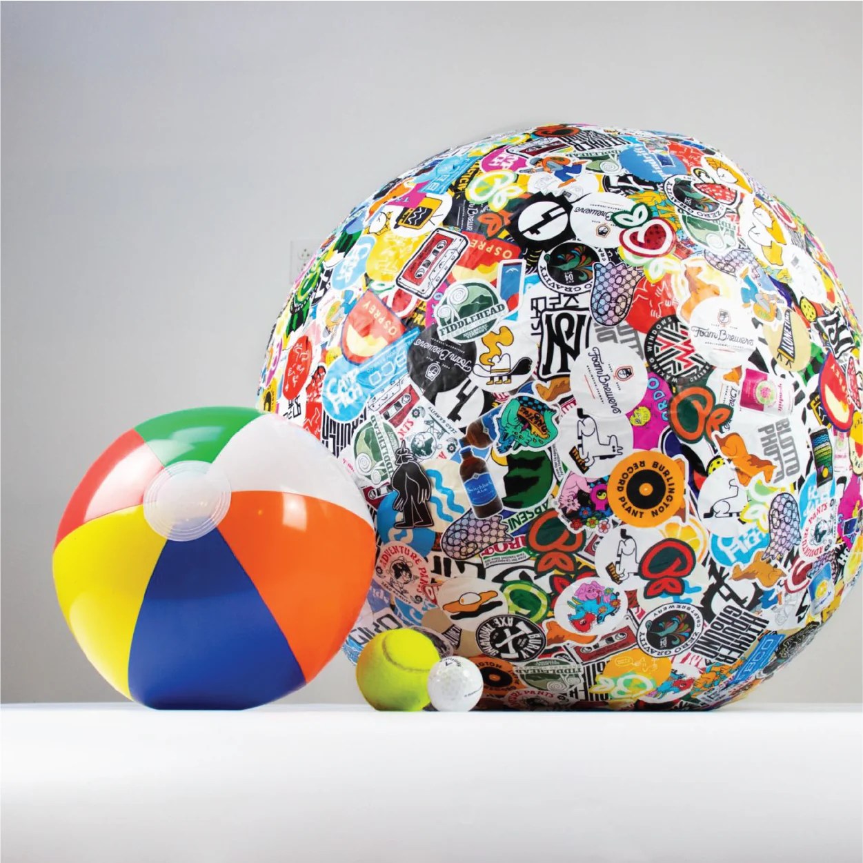Guinness World Record's Largest Ball Of Stickers Sticky Brand