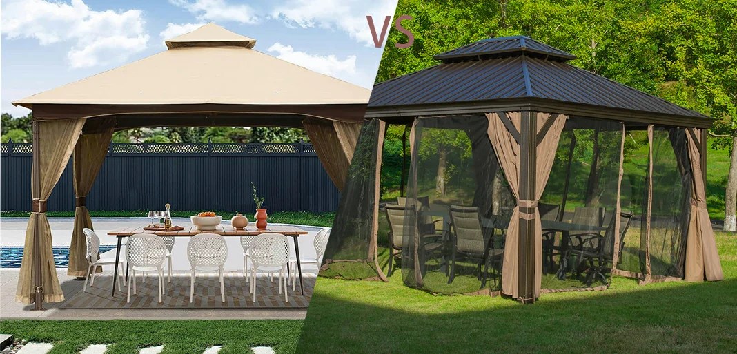 Hard vs Soft Top Gazebos The Best Outdoor Shelter Choice
