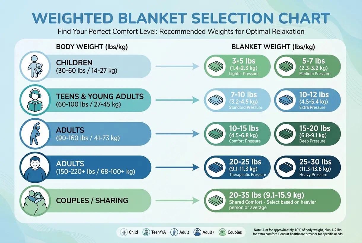 How to Choose the Best Weighted Blanket Weight, Size & Care