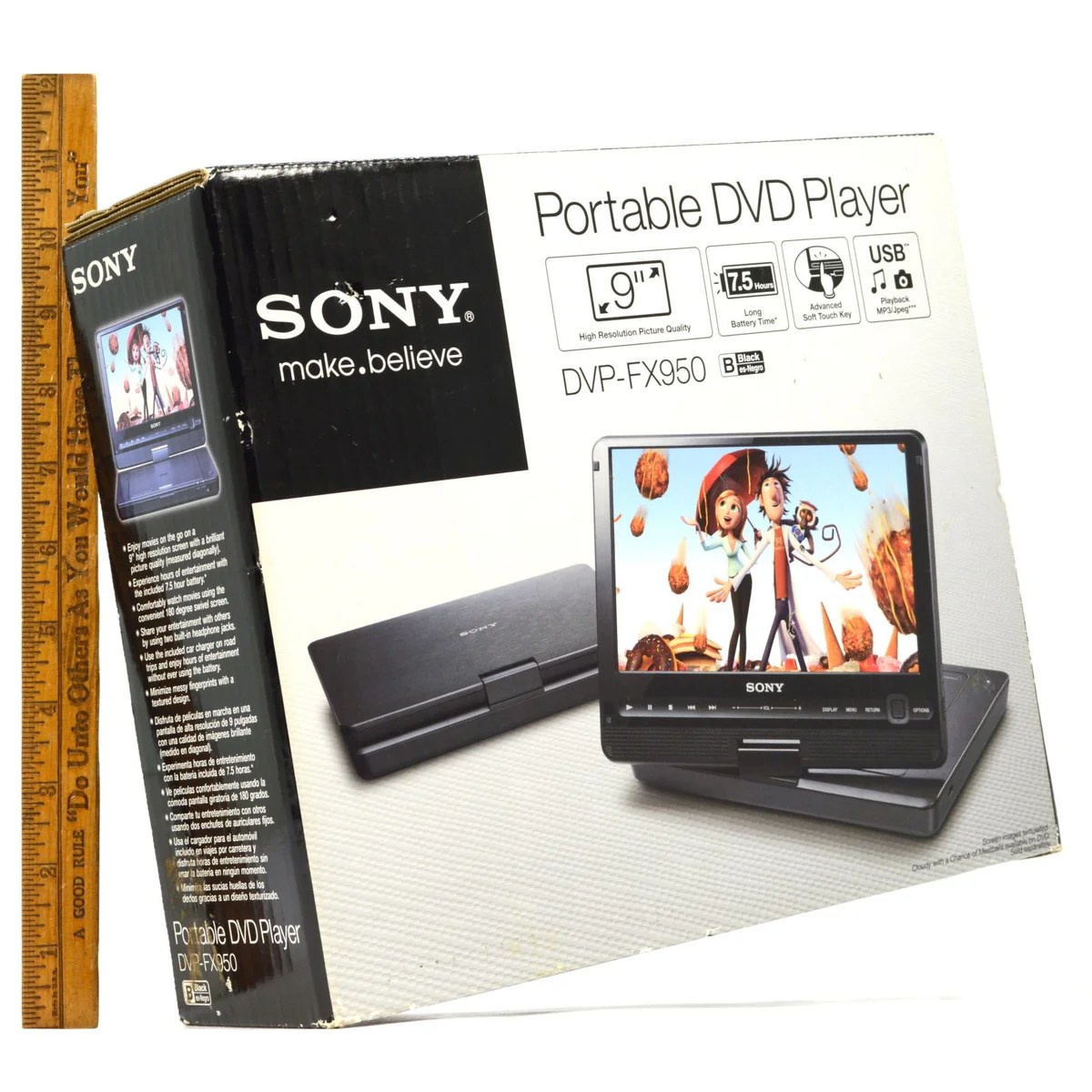 Brand New! SONY 9" PORTABLE DVD PLAYER DVPFX950 Complete