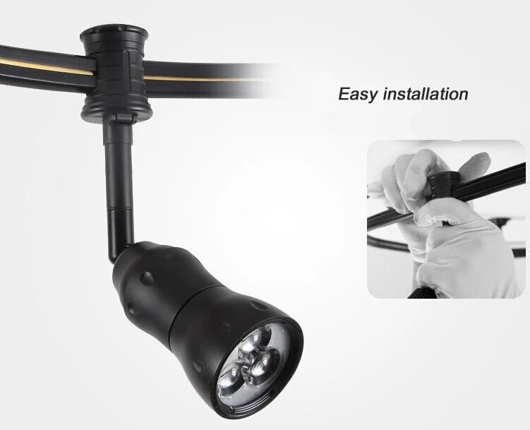 8369 6W decorative flexible monorail track light with Cree LED From LE