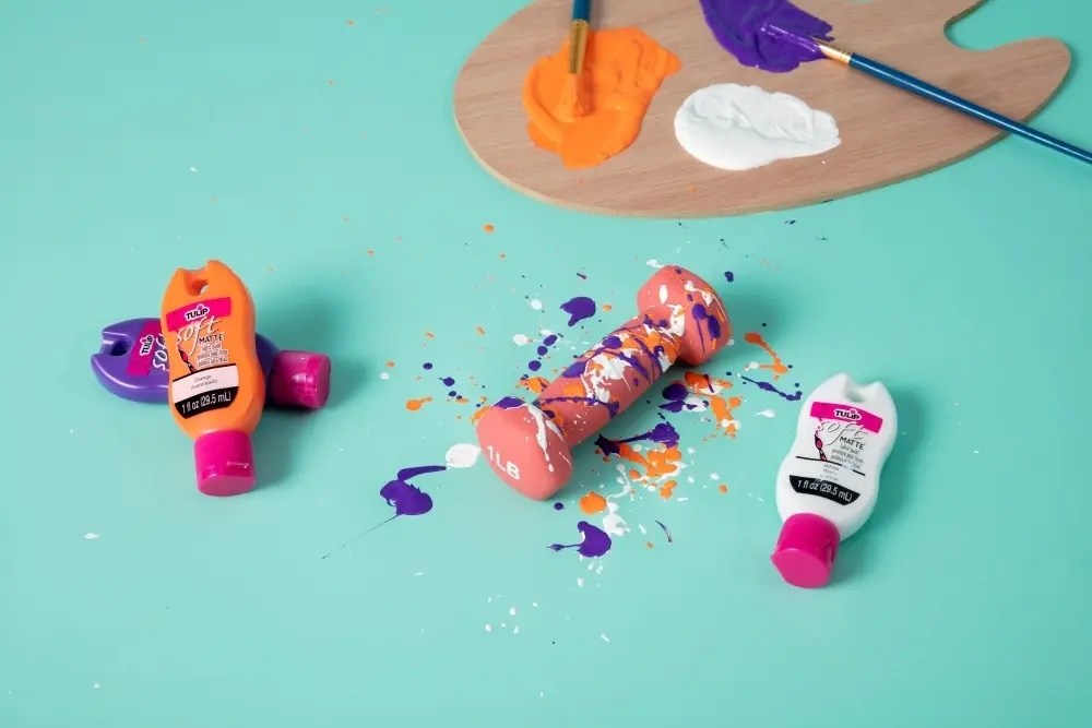 How to Splatter Paint with BrushOn Fabric Paint Tulip Color Crafts