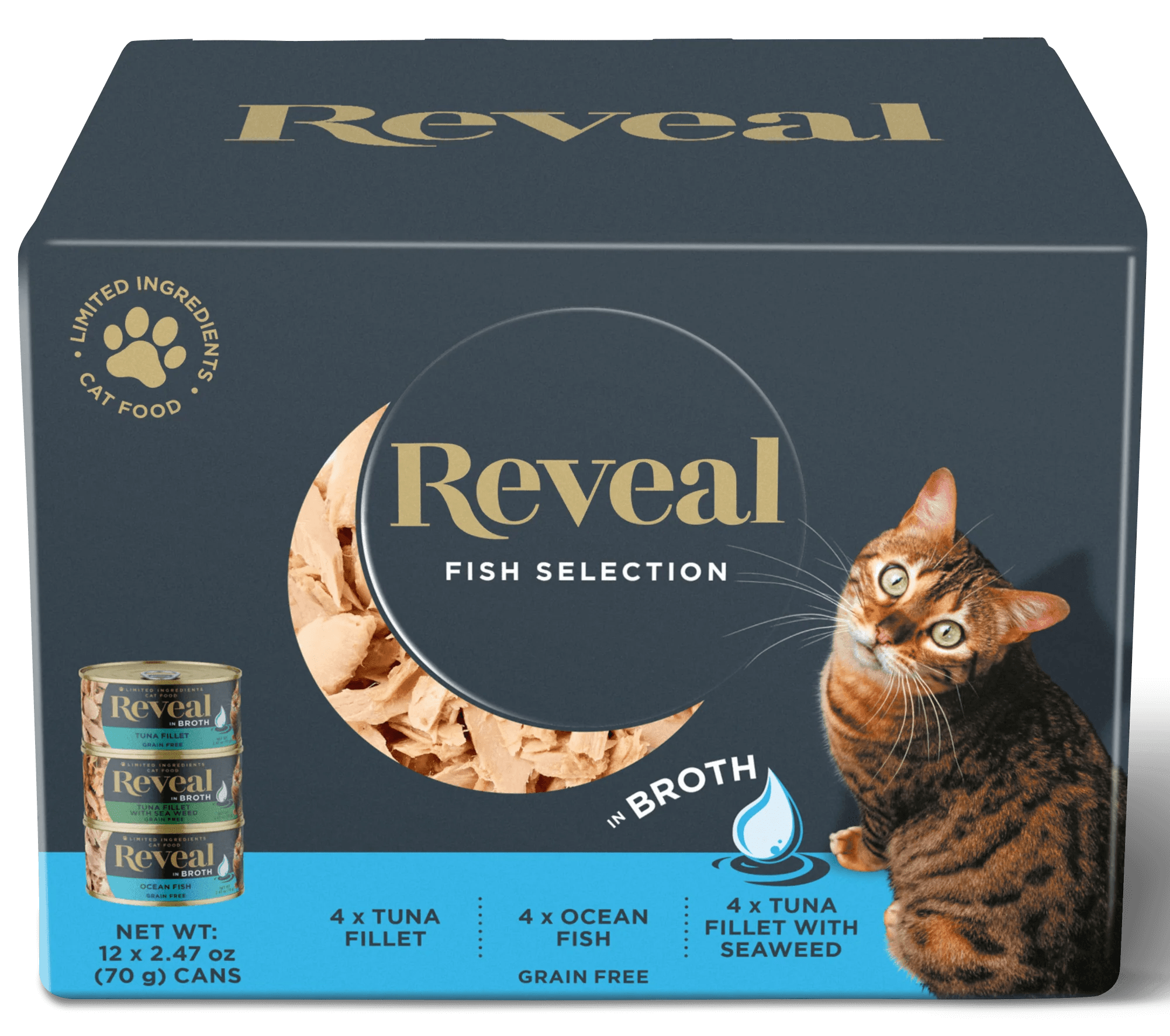 Reveal Fish Selection In Broth Variety Pack 12 pk PantryWay