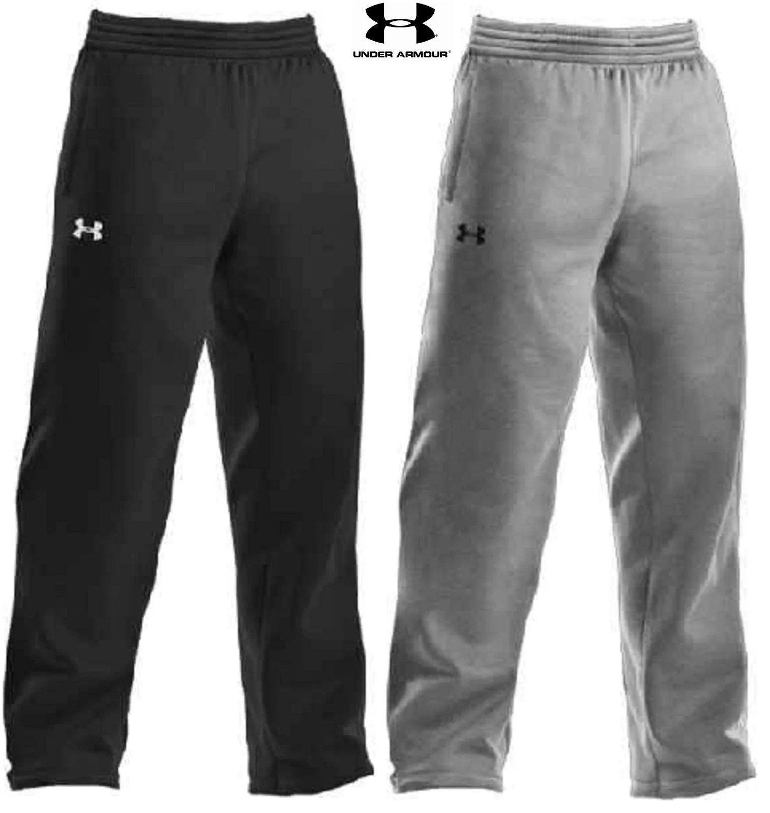 Under Armour Mens Fleece Lined OpenBottom Team Sweat Pants UA Loose