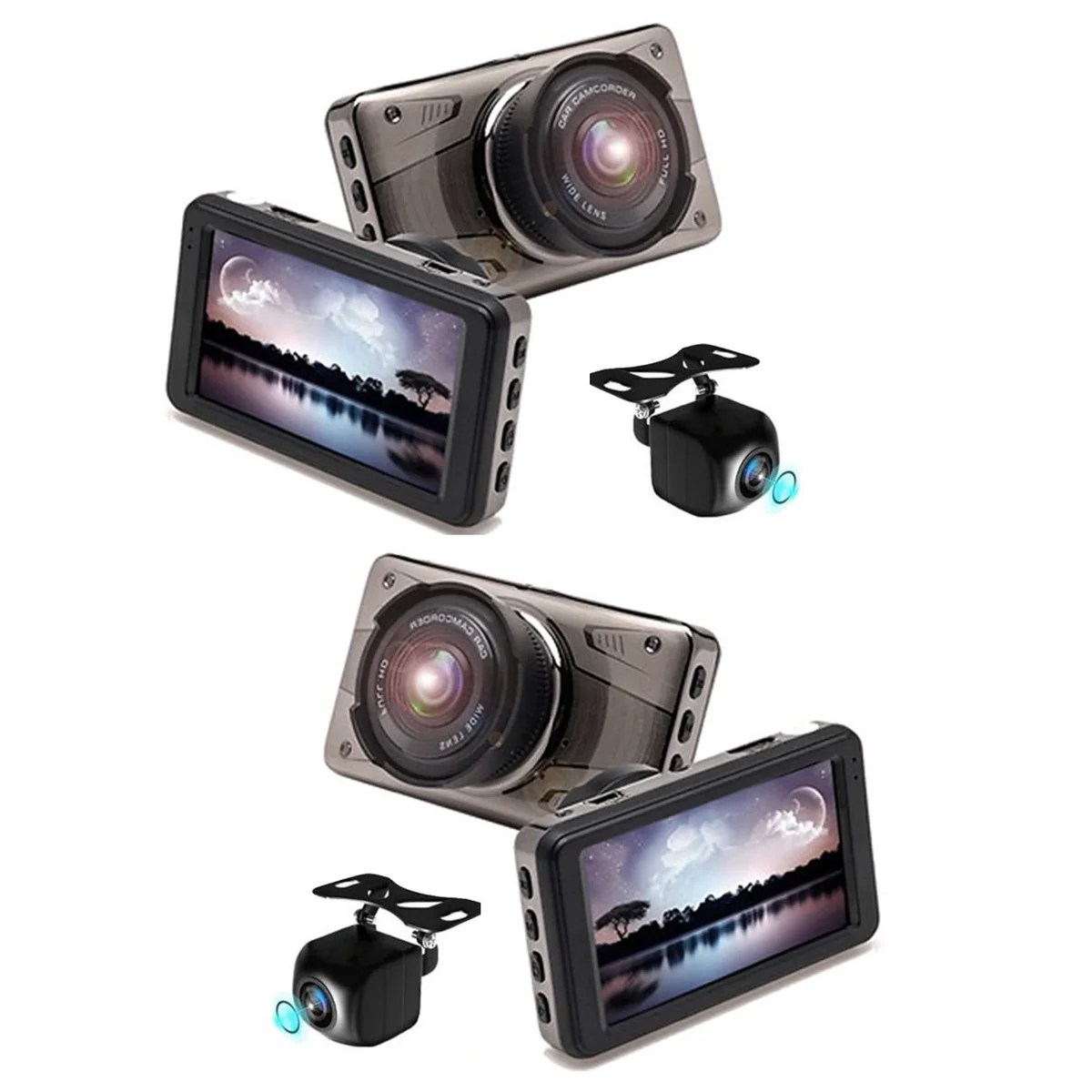 Dash Camera Prime 4 Camera system 1080P Trucker Dash Cam Includes 4