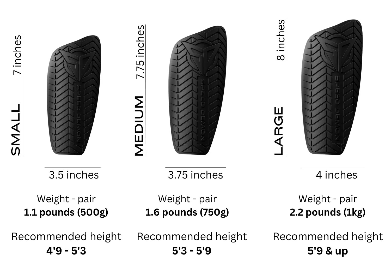 Weighted Shin Guards SPEED DEMON