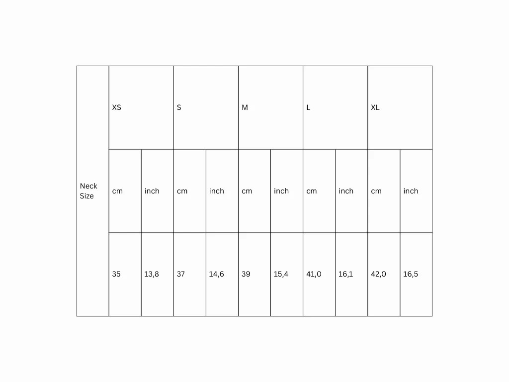 Tox Latex Size Chart