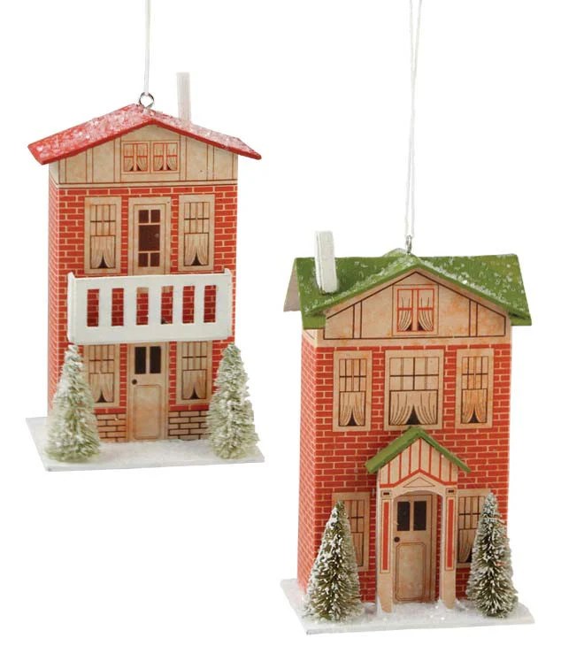 Dollhouse Ornaments Putz House Christmas Ornaments