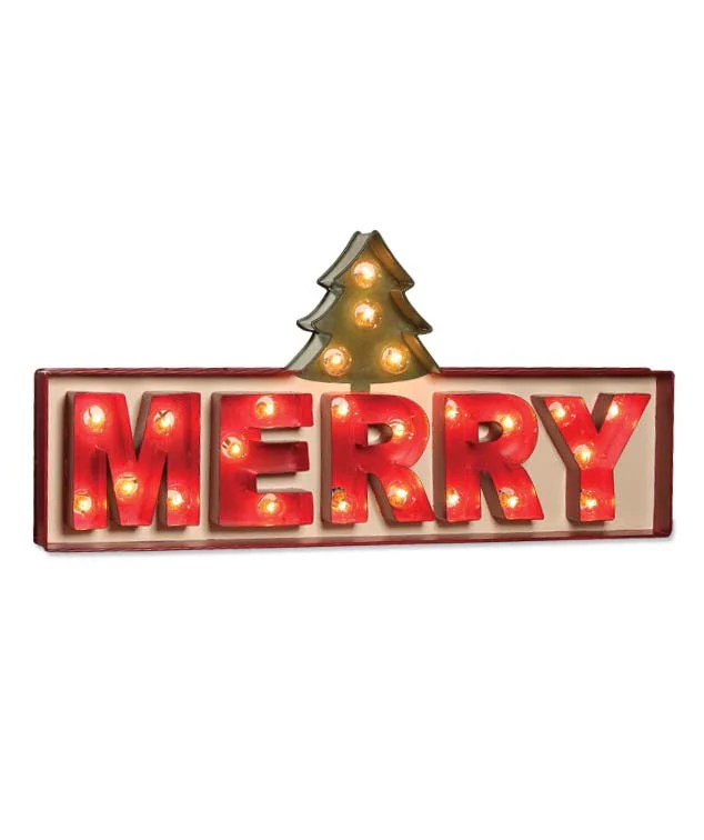 Merry Christmas Marquee Sign Merry Marquee Sign Vintage Style Christmas Sign