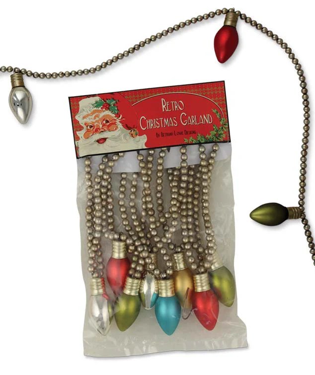 Glass Light Bulb Garland Bethany Lowe