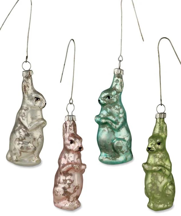 Mercury Glass Bunny Ornament Bethany Lowe