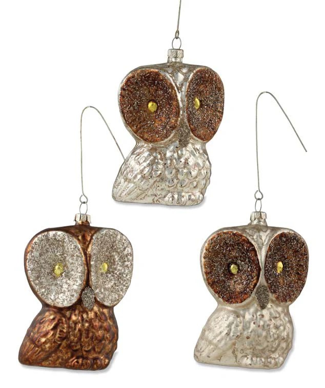 Woodland Owl Ornaments