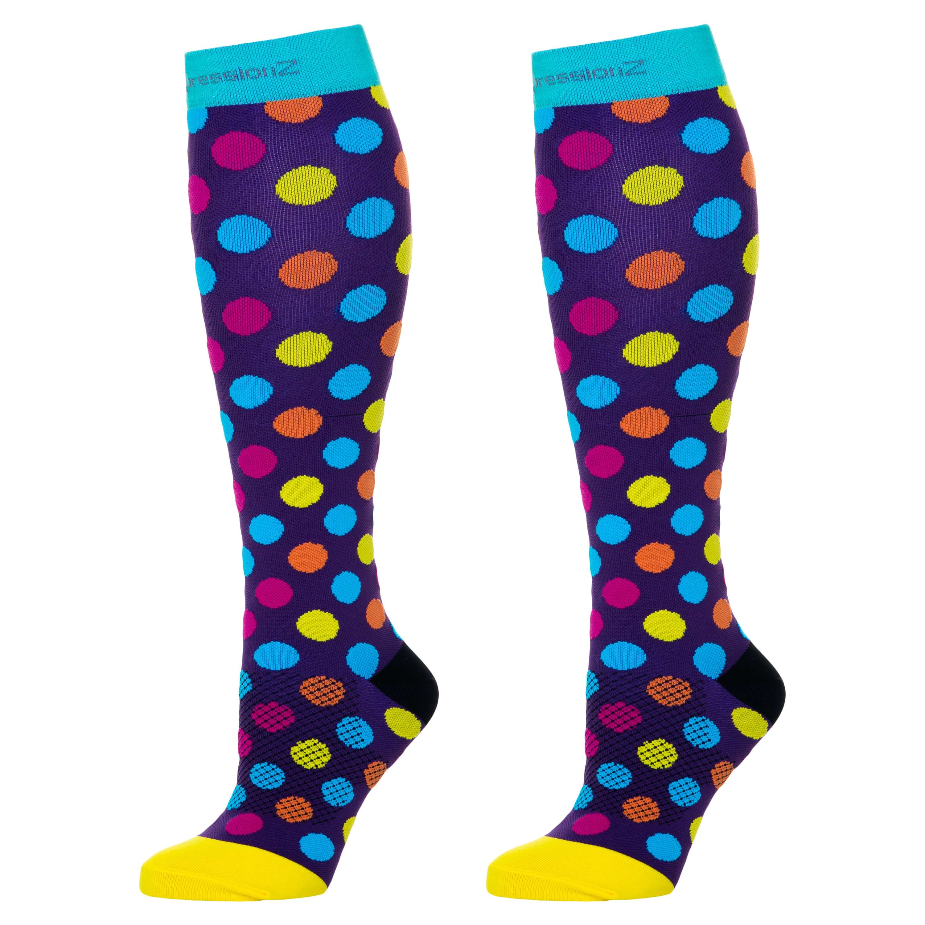 Compression Socks (Fun Patterns 2030mmHg) Urban Dots