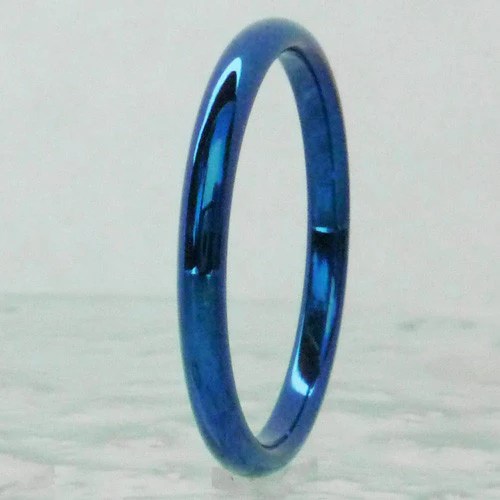 Titanium Stackable Ring Cobalt Titanium Rings Studio