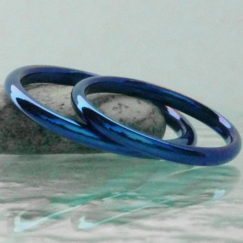 Titanium Stackable Ring Cobalt Titanium Rings Studio