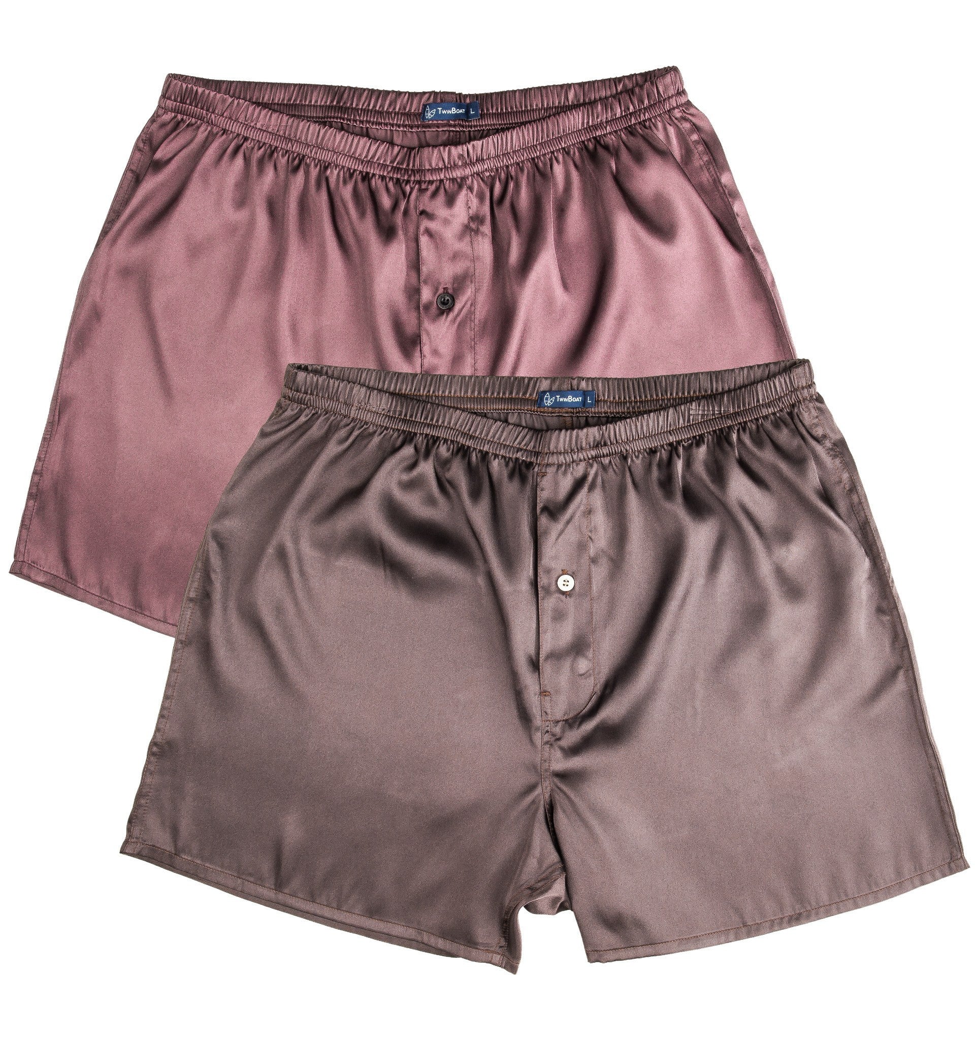 Men's Satin Boxers (2Pack) Noble Mount