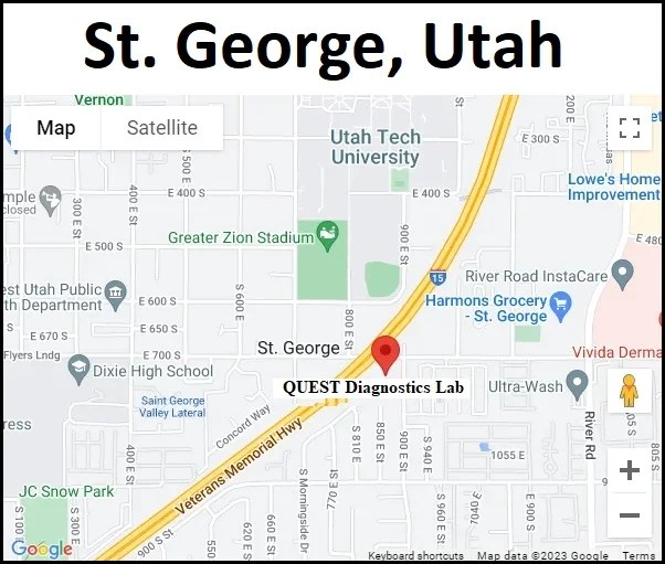 Urgent Care St Lab Map