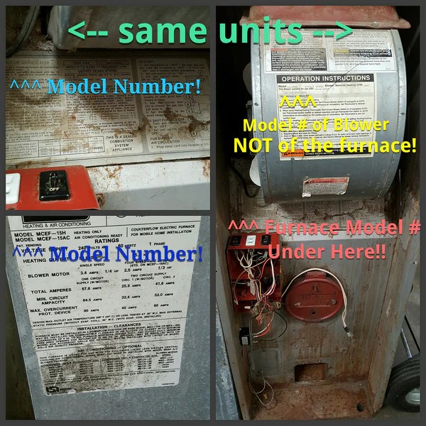Finding a Model Number, Model Number, Furnace, A/C Unit HVACpartstore